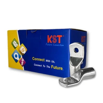 KST Non-insulated Copper Tubular Lugs Terminals TLK120-8 TLK120-10 TLK120-12 TLK150-8 TLK150-10 TLK150-12 TLK185-10 TLK185-12