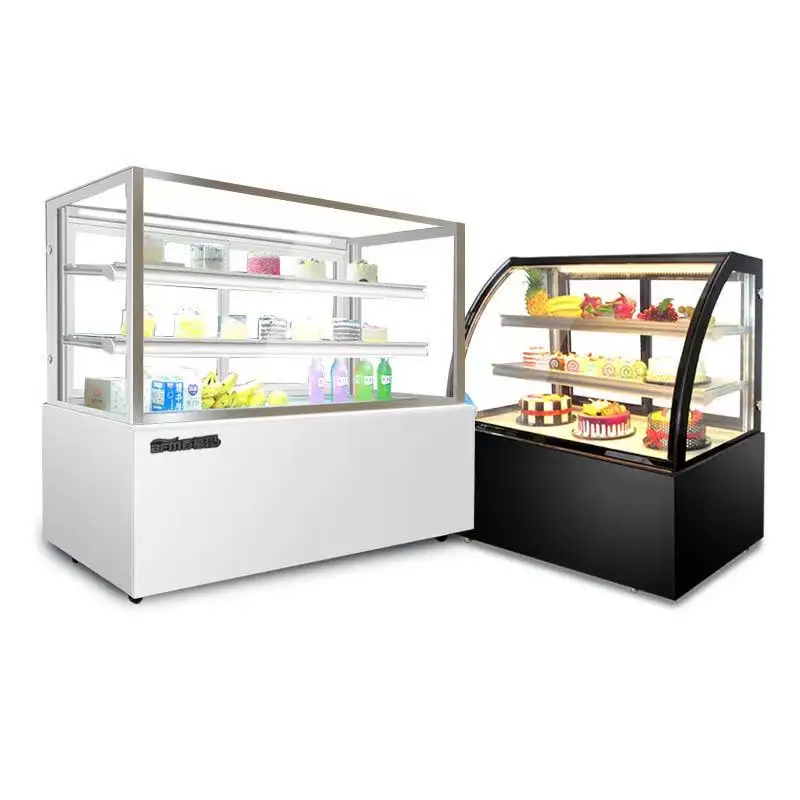 Glass Cake Refrigerator Refrigeration Equipment Refrigerators Commercial Freezer Vitrine