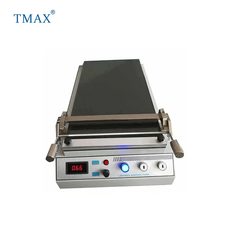 Lab Automatic Thin Film Flow Coater Coating Machine With Glass Bed Plate