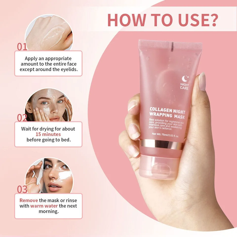 Hydrolysiertes Kollagen Peel-Off Gesichtsmaske - 60 G, Strafft & Befeuchtet Die Haut, Für Männer & Frauen