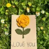 [Finished Greeting Card] Yellow Rose