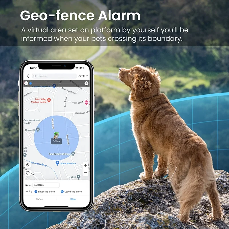 Waterproof IP67 4G Mini Locator Smart Real Time Location Localizador Pet Tracker GPS Tracking Device for Dog Cat Collar