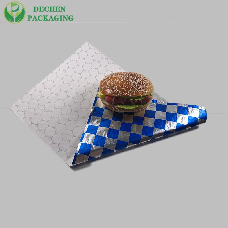 Burger Craft Foil Paper Aluminium Burger Foil Wrap 25 X 35 Cm