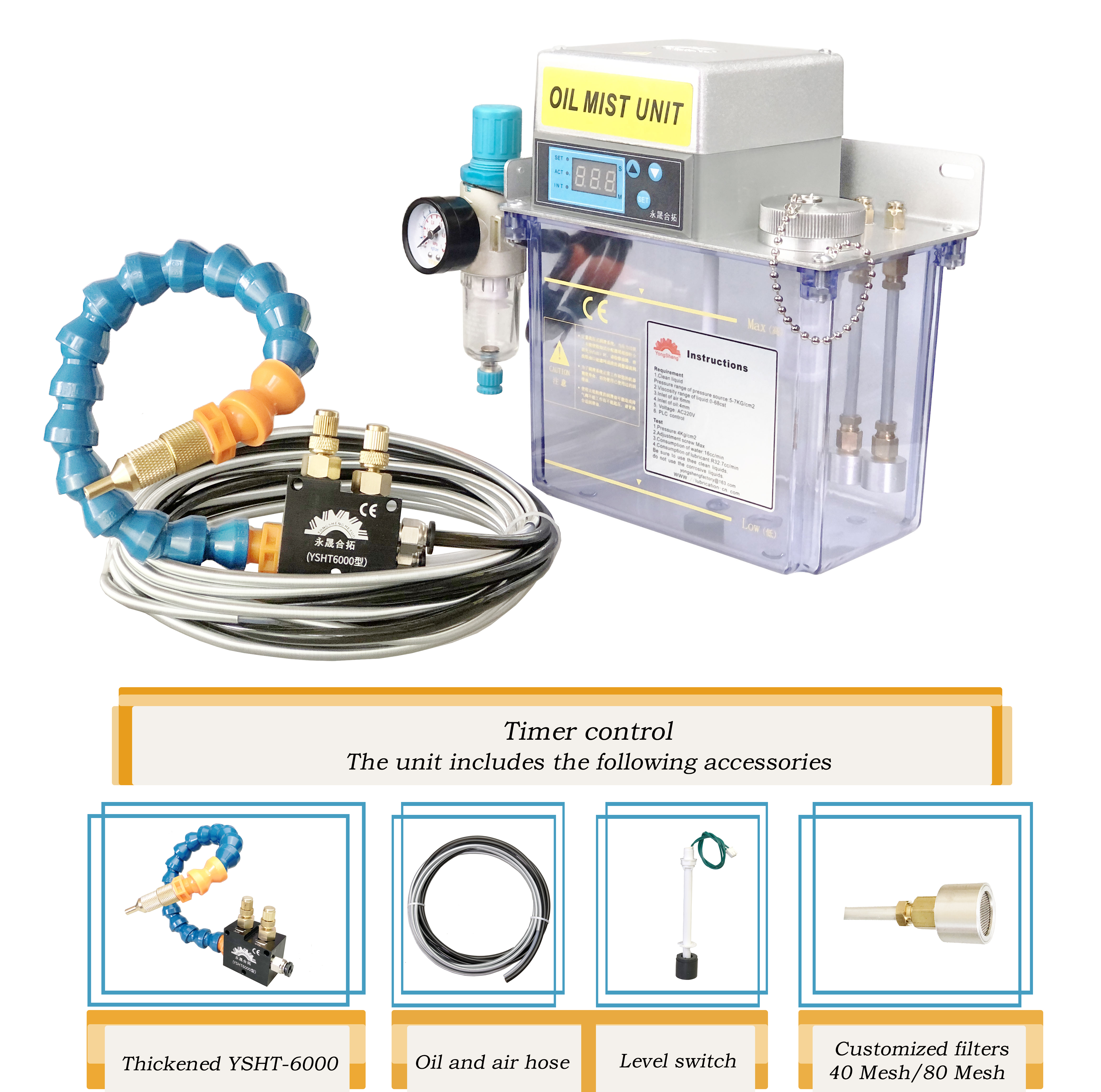CNC Machine Tool Coolant Sprayer Cooling Spray Pump Complete Set of Automatic Spray Lubrication System