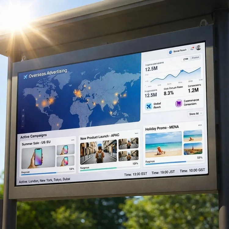 high brightness outdoor digital signage kiosk