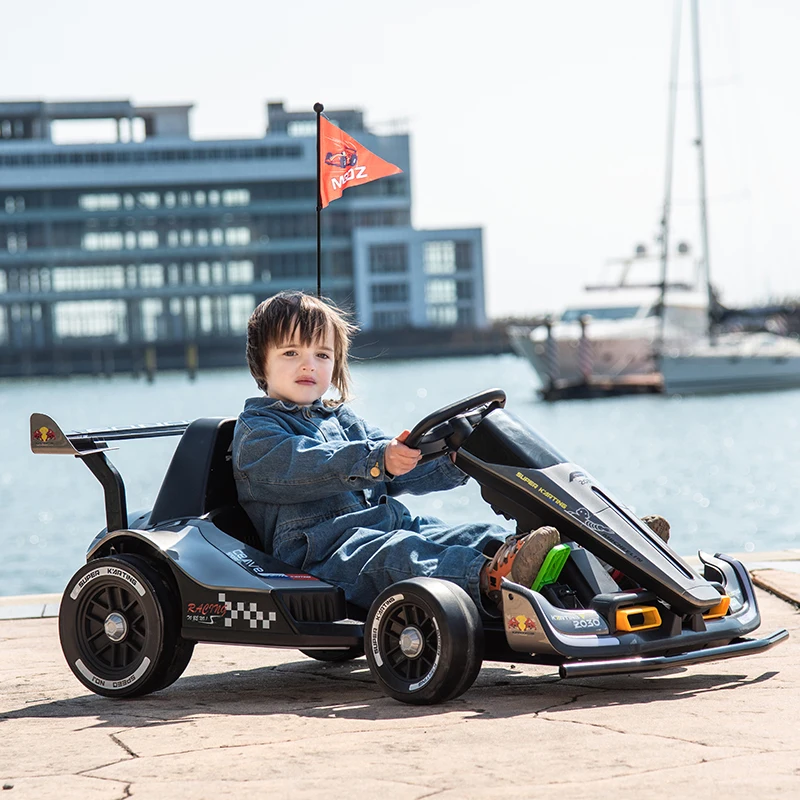 Factory Best Selling Go Kart for Kids Toy Drift Car Rechargeable Battery Operated Adults Can Ride Child Toy Electric Racing Car