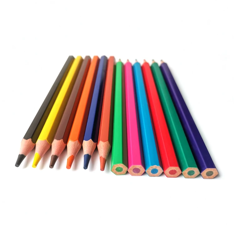 12 шт. цветных карандашей Jumbo