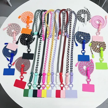 Universal Adjustable Detachable Nylon Phone Lanyard Fashion Crossbody Phone Strap for All Mobile Phones