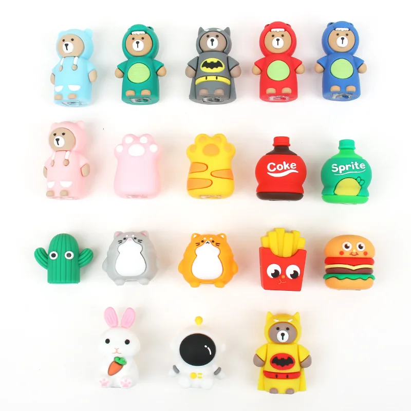 Custom Animal Shape PVC Creative Cute Small Pencil Sharpener for Pencil