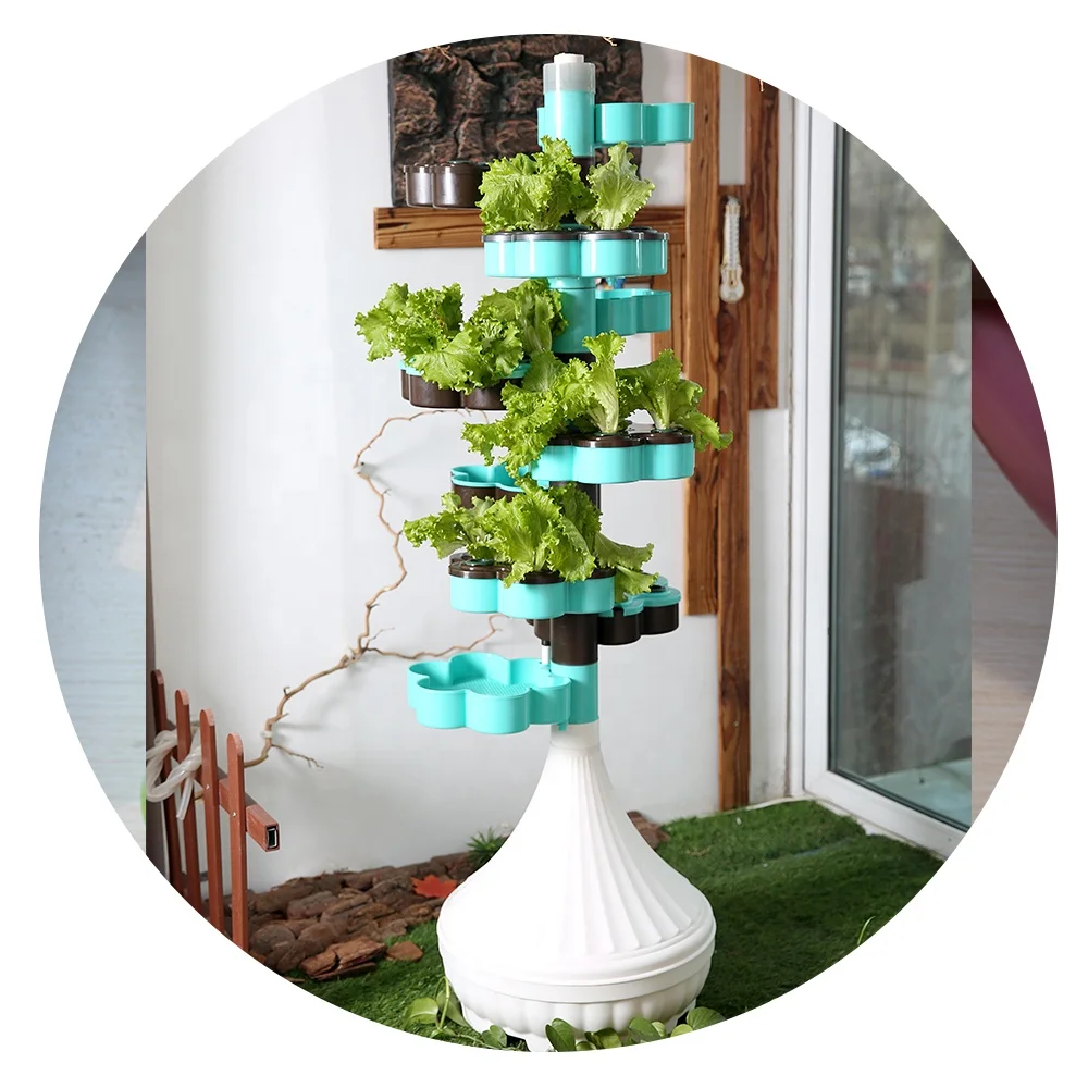 Hydroponic Stackable hydroponic stackable planter growing equipment vegetable cultivation ...