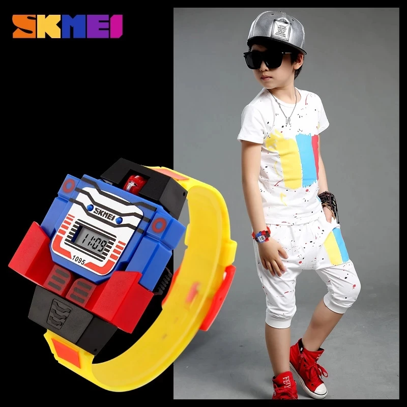 SKMEI 1095 Cartoon Kids Digital Wristwatch