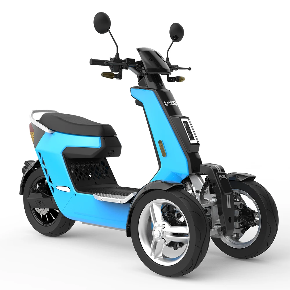 V28 Three Speed Electric Motorcycle Motorbike Scooter and Trike with 3 Wheel for Adult
