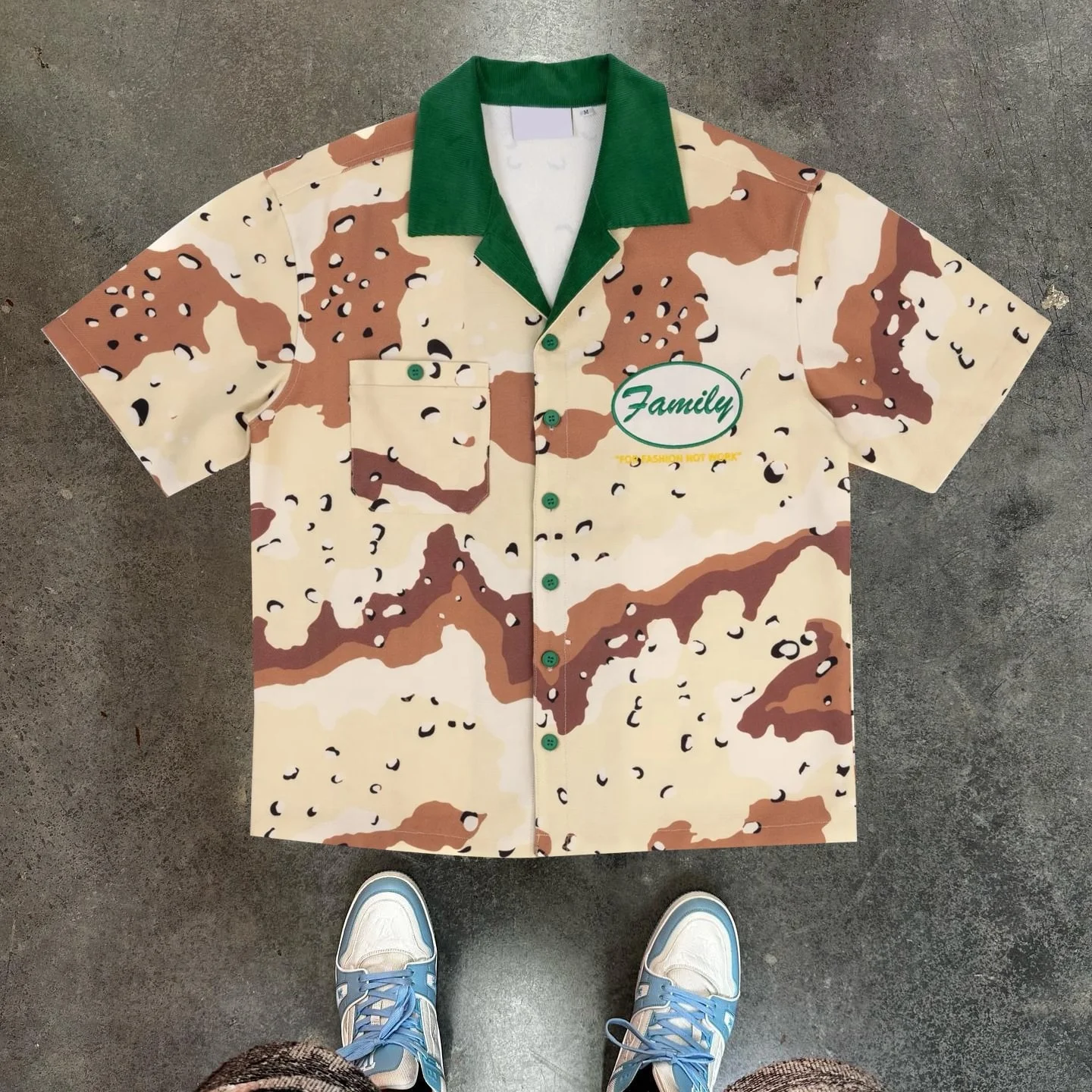 Custom Summer Short Sleeve Oversized Cotton Boxy Fit Screen Print Multi Button Plaid Polo T Shirts Dress Work Shirts for Men