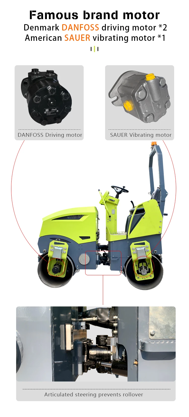 1 ton 2 ton 3 ton driving type double drum diesel gasoline road roller road compaction road repair engineering machinery