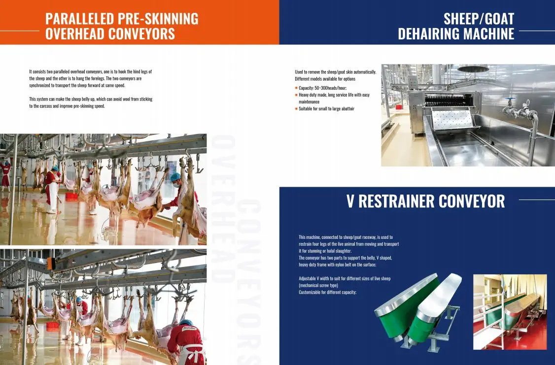 Automatic High Efficiency Complete Sheep and Goat Slaughtering Line Halal Abattoir Equipment for Large Scale Slaughterhouse