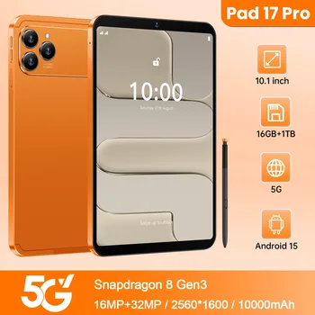 Pad 17 Pro Max 5G Global Version Tablet PC 10.1 Inch Android 15