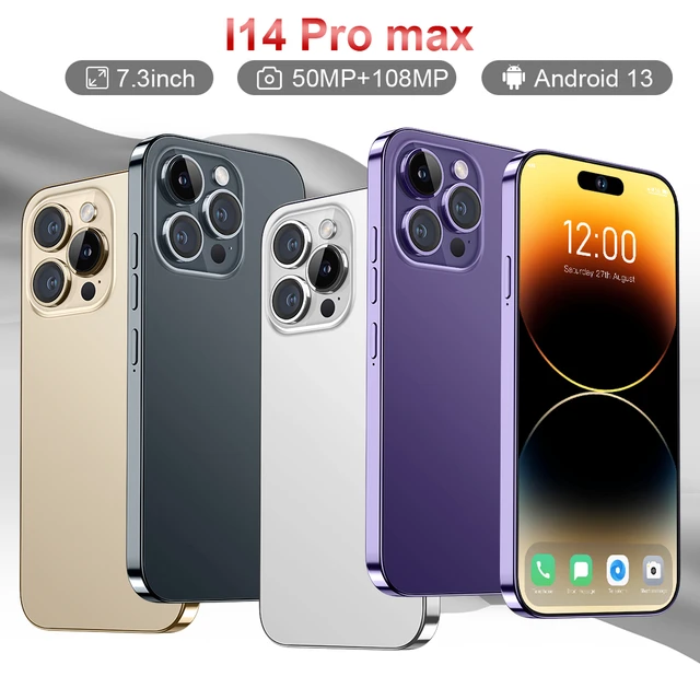 Great Version for i14 Pro  max 7.3inch 16gb+1tb Cellphone 5G Drop Screen Smartphone for Samsung Huawei Mobile Phone - Image 2