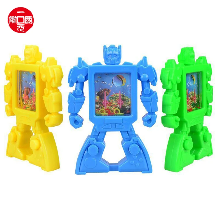 Недорогой пластиковый мини-робот, играющий в водную игру, игрушка для детей, один доллар