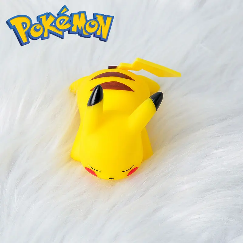 Pokemon Pikachu Action Figure Night Light Anime Cute Lamp For Kids Bedrooms Ornaments Children's
