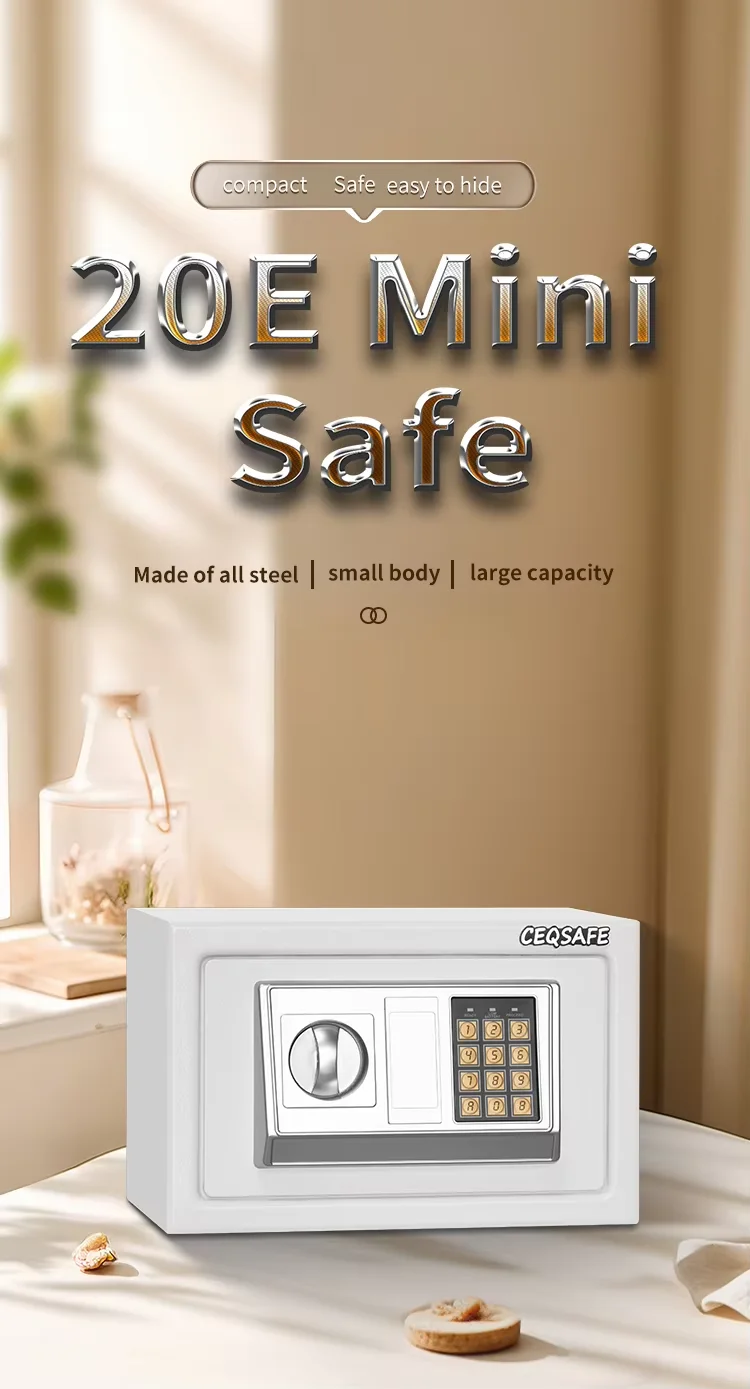 CEQSAFE Custom Mini Money Jewelry Digital Electronic Lock Safe Box Home Safe Box with Lock factory