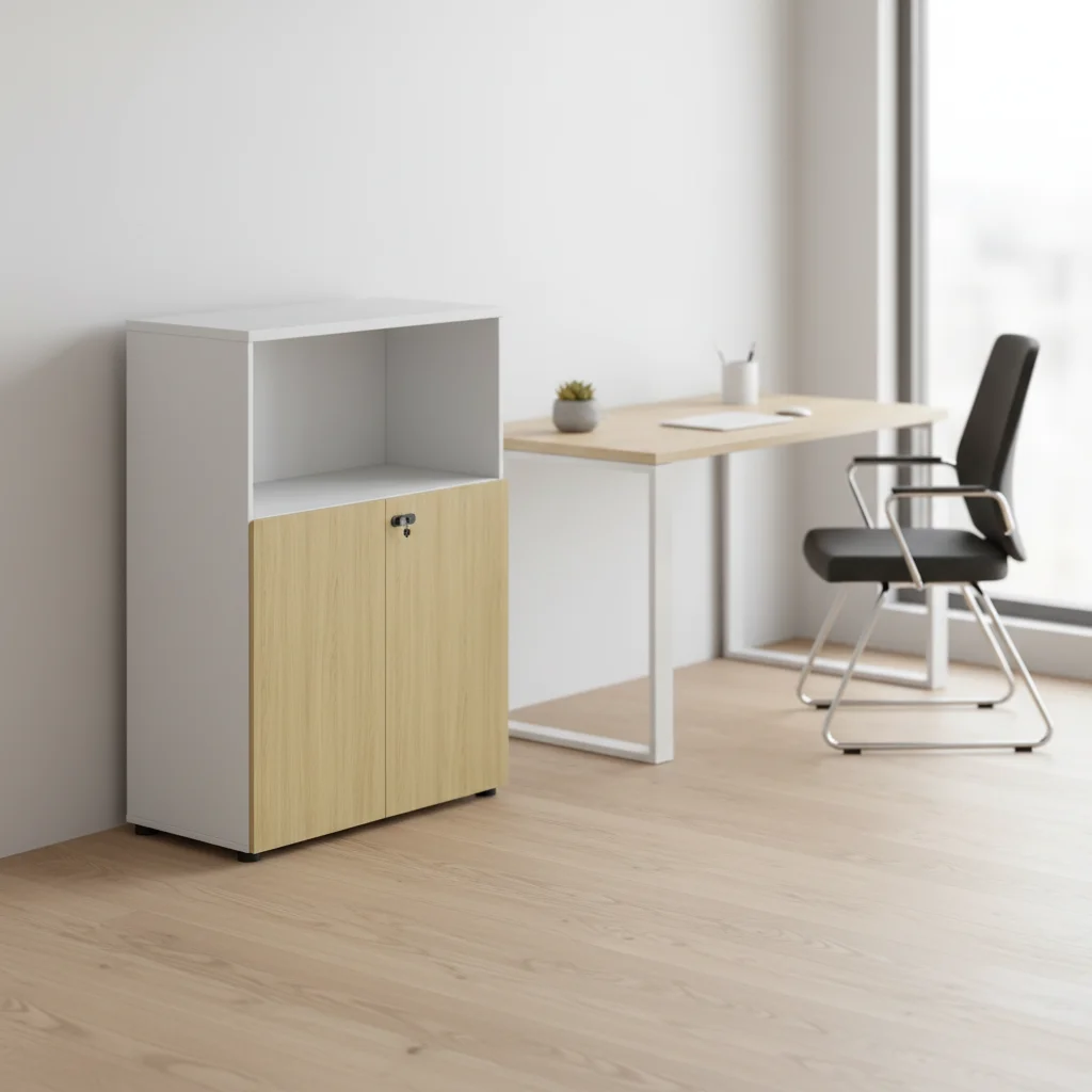 Modern Solid Wood Filing Cabinet and Document Organization Home Office Storage Solution with Large Capacity and Durable Design 4