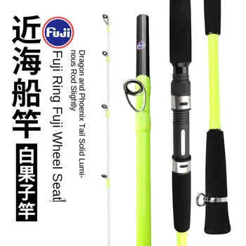 Fuji Guide Ring Carbon 2-Piece Offshore Fishing Rod for Octopus Squid & Ginkgo-Yellow Gun Perch Model – Trolling Lure – view 3