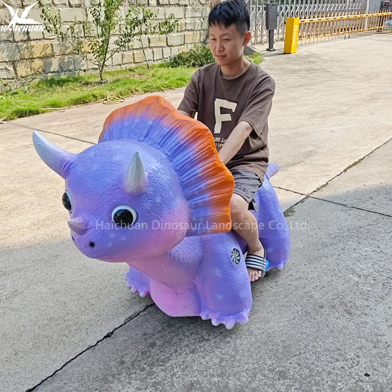 Haichuan Véhicule Électrique à Dinosaure Moteur avec Son et Mouvement pour Manège Enfants Monture Dinosaure Trottinette