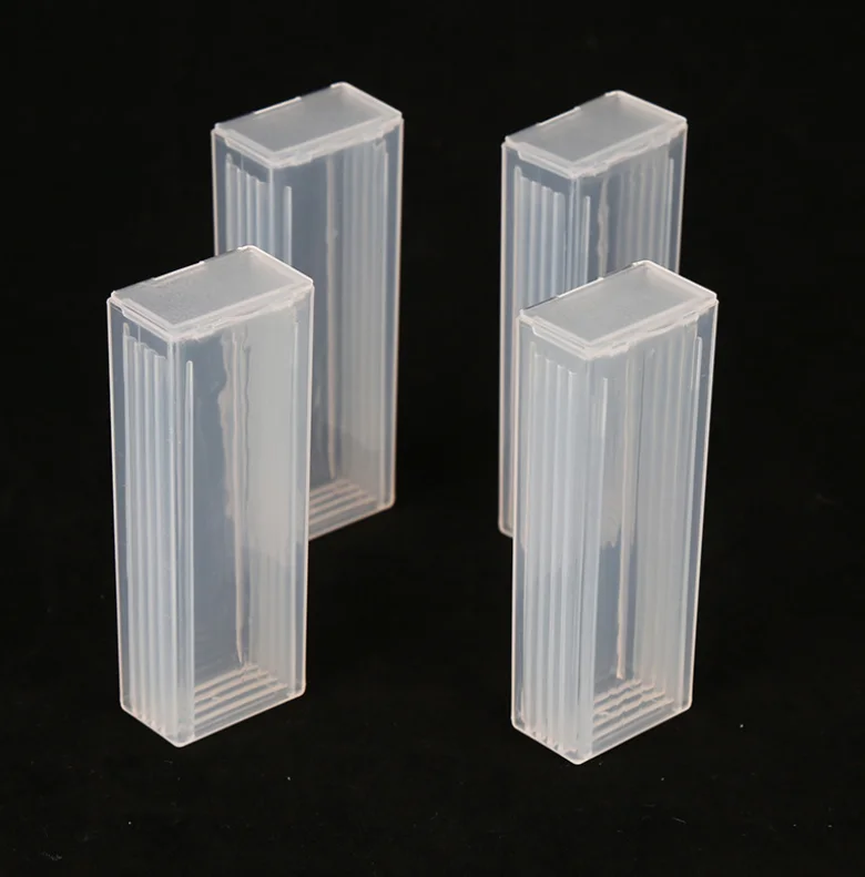 5/25/50/100 штук ABS предметных стекол микроскопа хранения ящик для хранения, оптовая продажа, белые, оранжевые коробки с пряжкой лабораторий пластиковый 25 шт