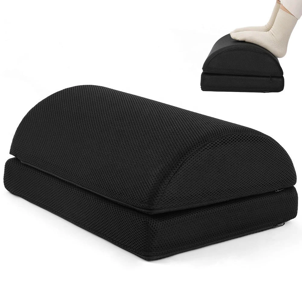 Orthopedic Teardrop Design Memory Foam Footrest Pillow Adjustable Leg Pillow Foot Rest Cushion Ergonomic Foot Rest Under Desk