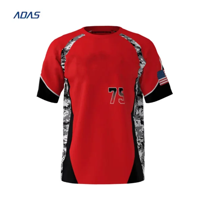 Customized Mens Polyester Softball Jersey Design Sublimated