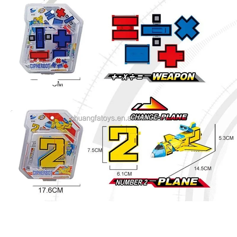 Popular Deformation Robot Toys Action Figure Digit Combination