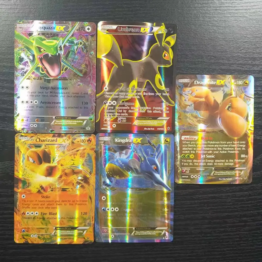 Hot Sale Pokemon Card 100 Pcs Box Vmx Gx Ex Booster Card Pokemon