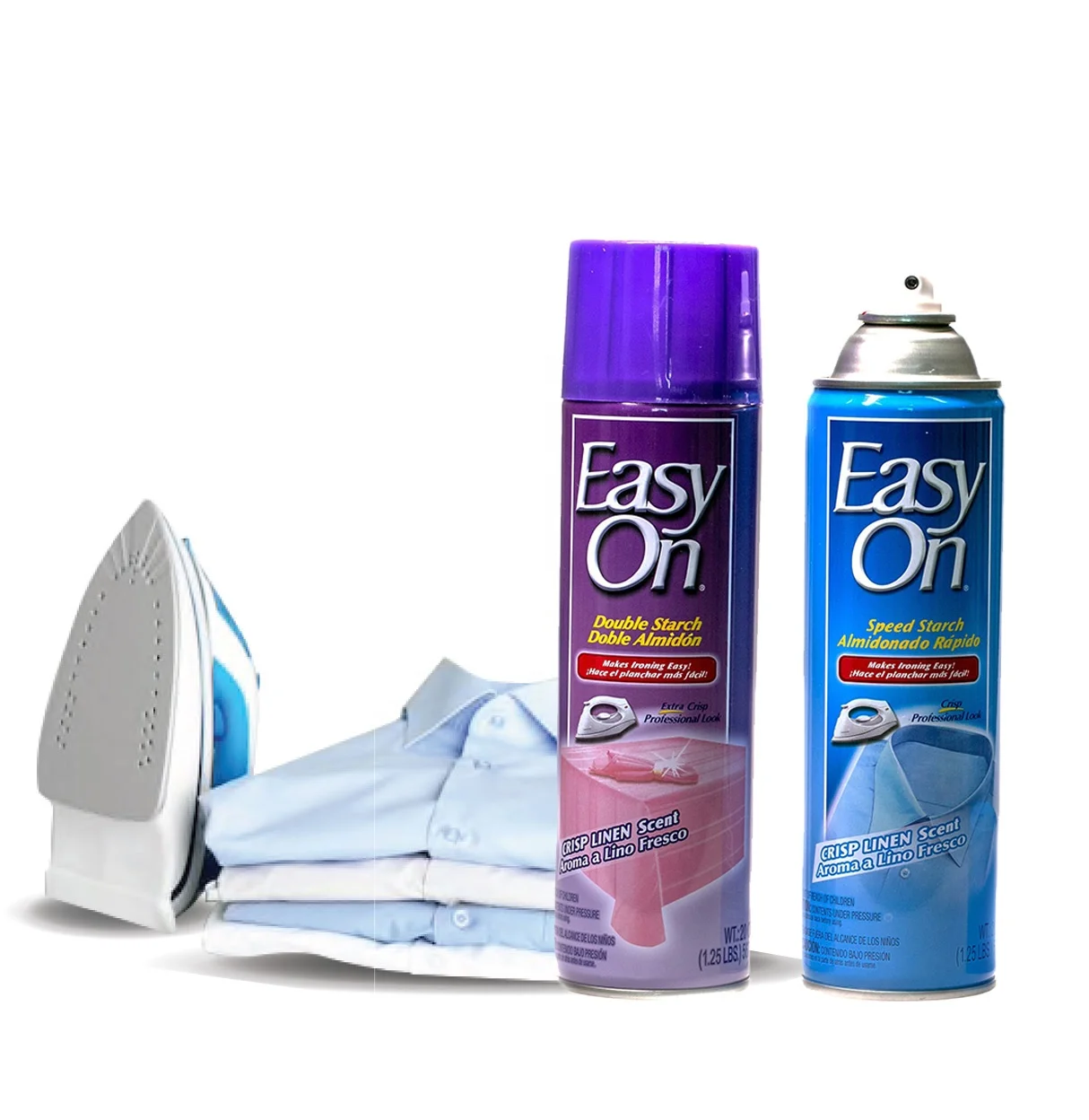 Easy-On Double Starch Fabric Care Spray, Crisp Linen 20oz Can