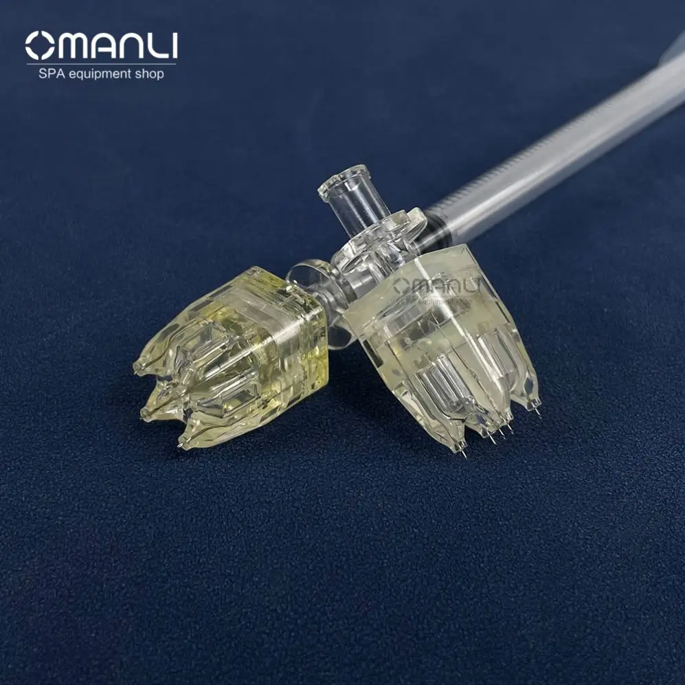 Korea 5-Pin Crystal Multi-Needle Hyaluronic Acid Filler Injector 34G 32G 1.5Mm ETO Disinfecting Type for Mesotherapy