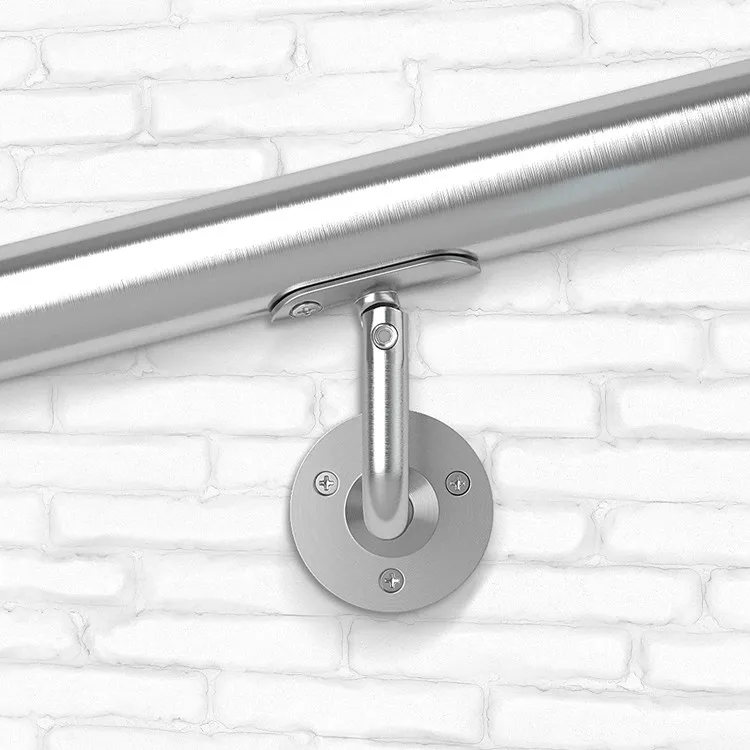 EZONE Modern Stainless Steel Glass Support Handrail Bracket Wall-Mounted for Balcony Staircase Railing Durable Eco-friendly