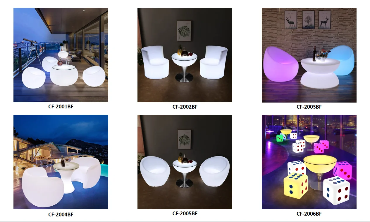 Mjkone 23" H LED Ba Table With Emote Contols, Echagable