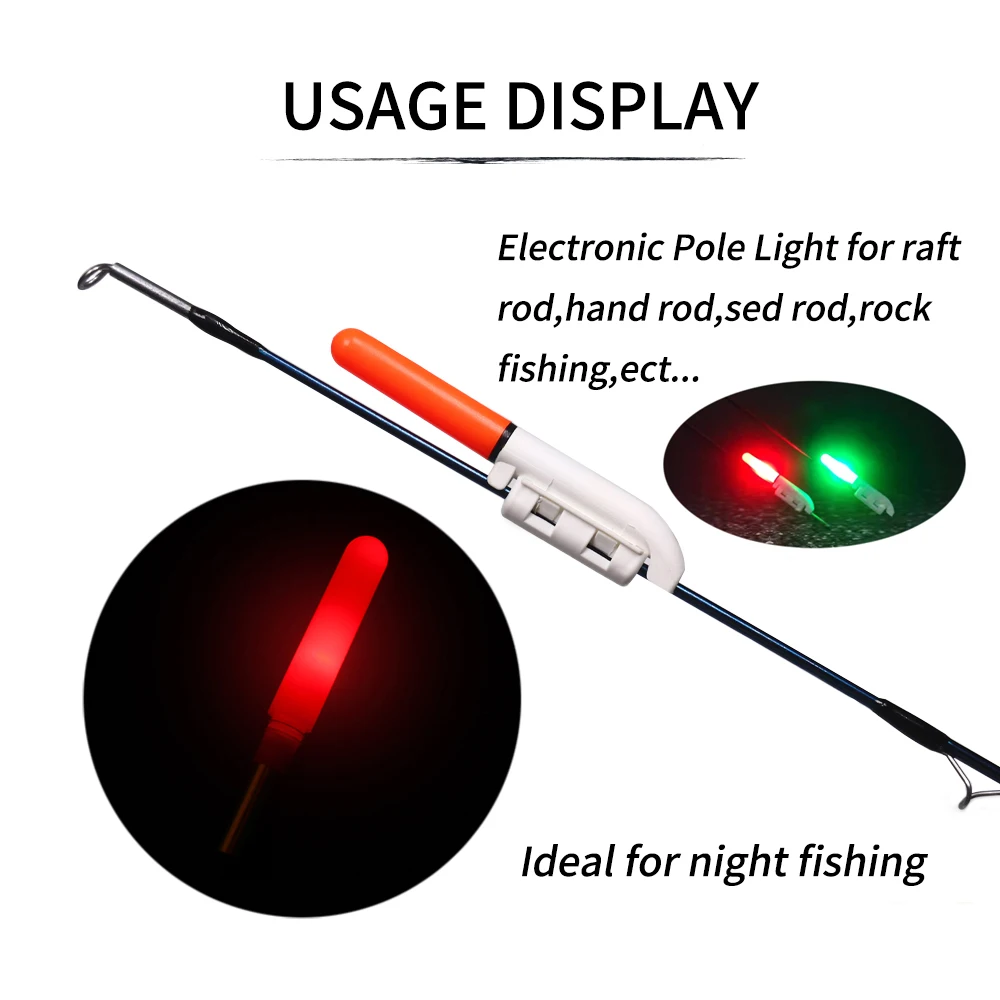 Bâton Lumineux LED Pour Pêche De Nuit - VKTECH (Orange, étanche, Lot De 1)