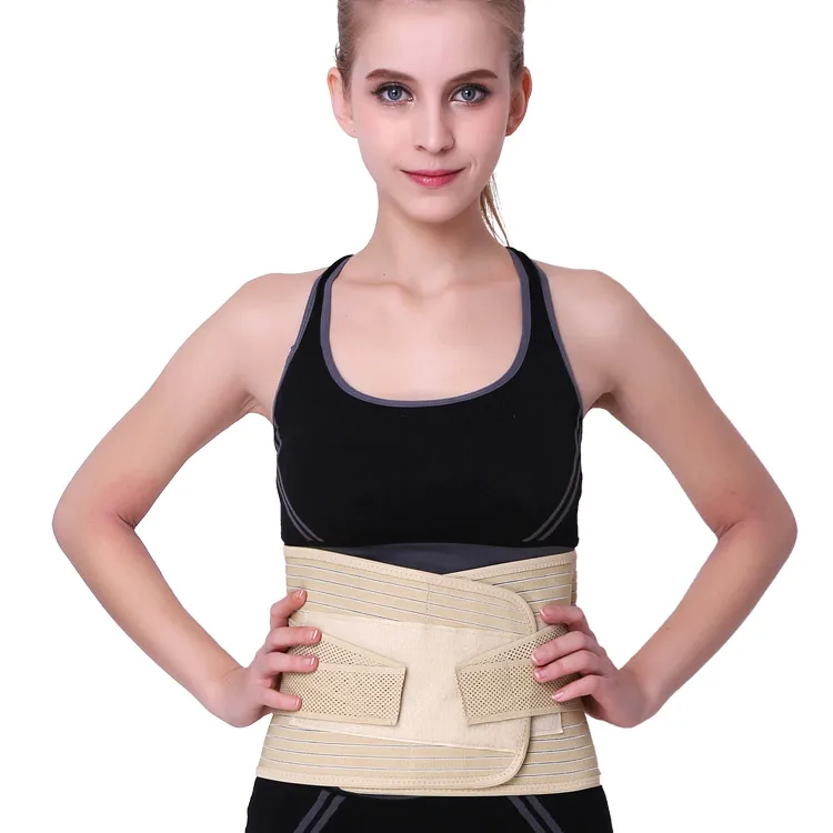 Breathable Mesh Lower Back Waist Support Brace Lumbar Waist Support Belt for Relieving Low Back Pain
