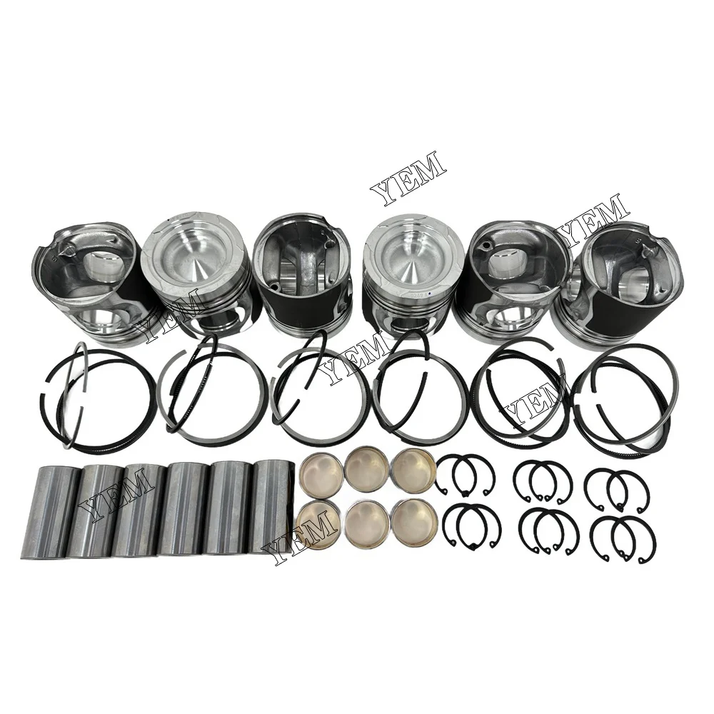 Piston Kit Fit for Doosan Develon DL06 Engine 6