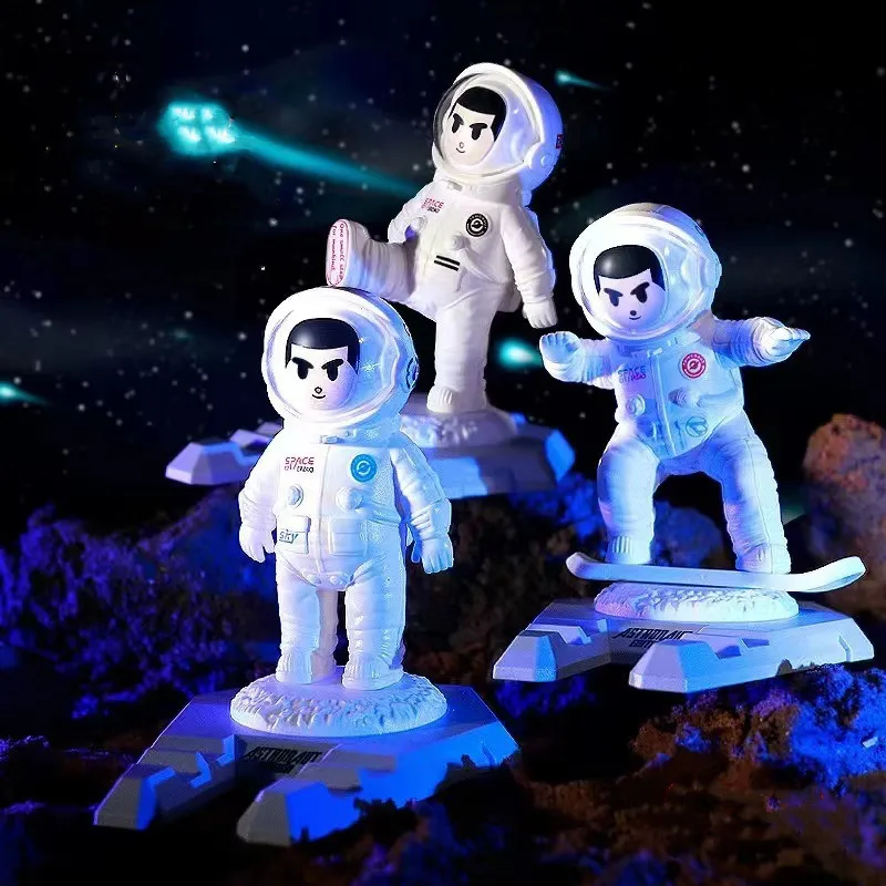 Astronauten-Telefonhalter Mit Beweglichen Pailletten – Verstellbarer Ringständer Für Handy & Tablet