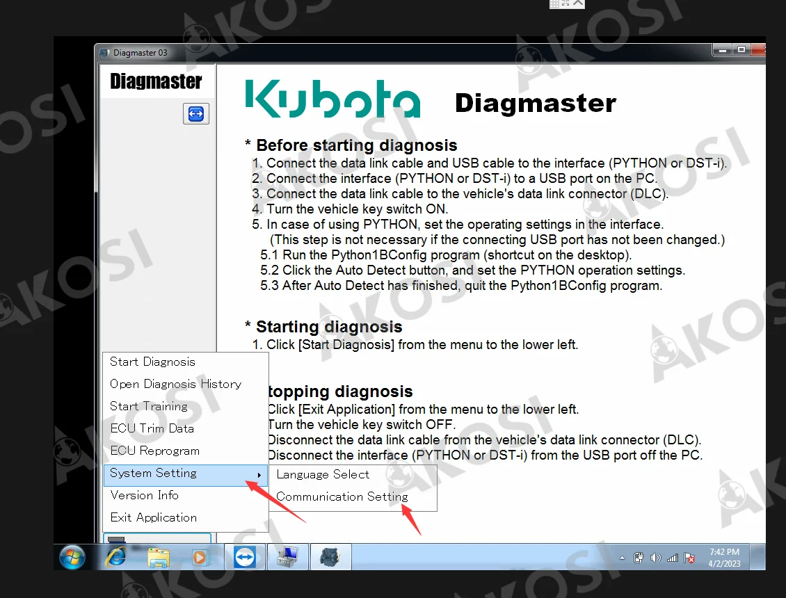 New Version For Kubota Diagnostic Tool Diagmaster Takeuchi Construction ...