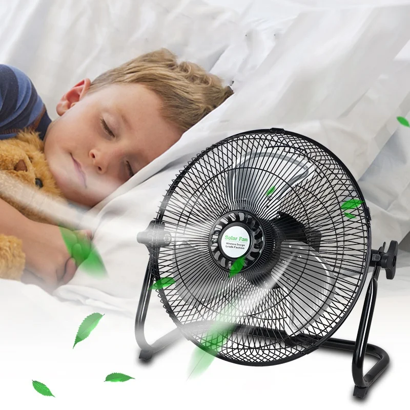 Wholesale Electric Fan Rechargeable Solar Powered Fans 12v Fan Solar Floor Energy Dc Solar Powered Outdoor