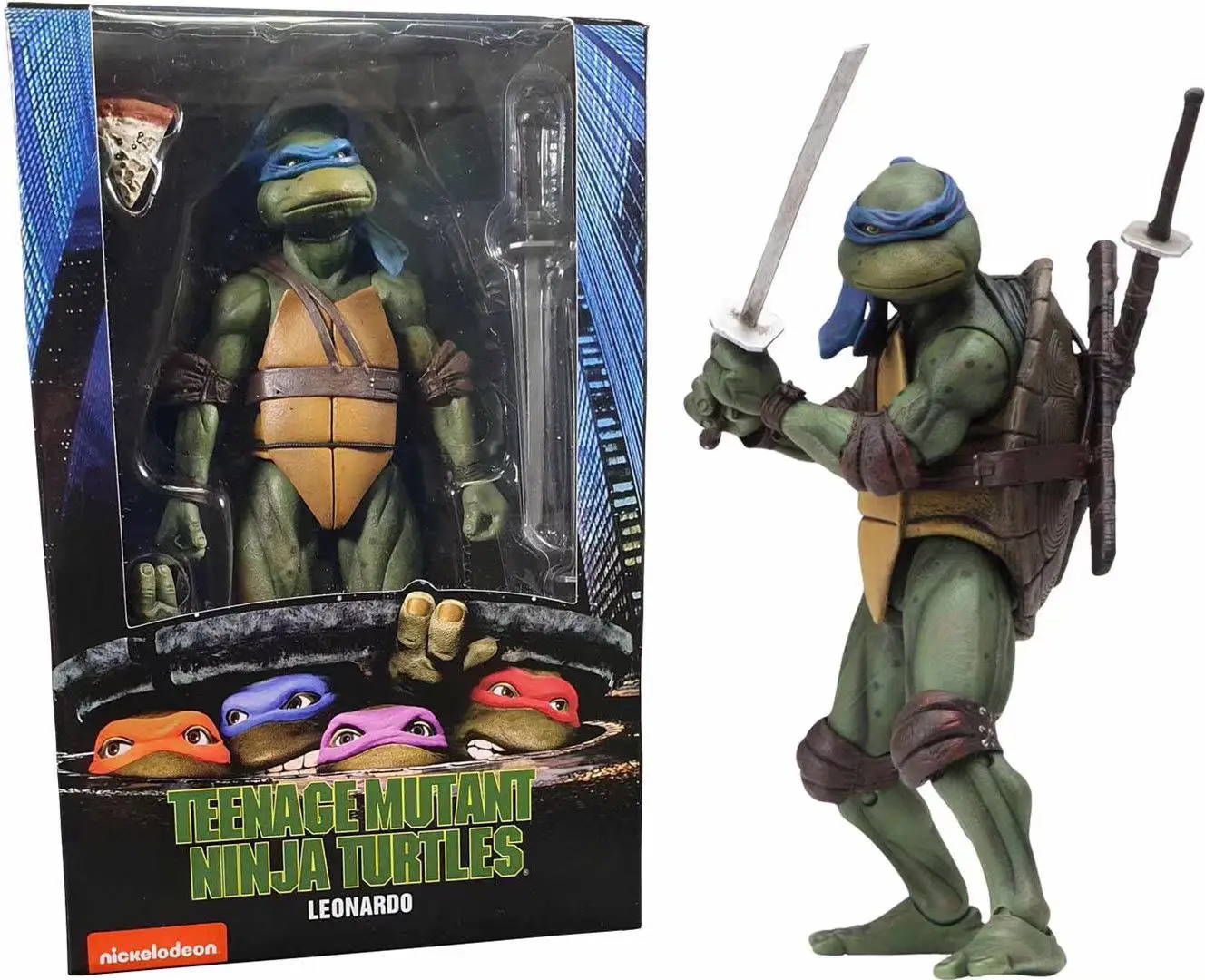 Ninja Turtle Leonardo Da Vinci For Neca 1990 Film Version Of The ...