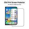 Película de vidrio exterior transparente HD con impresión de seda