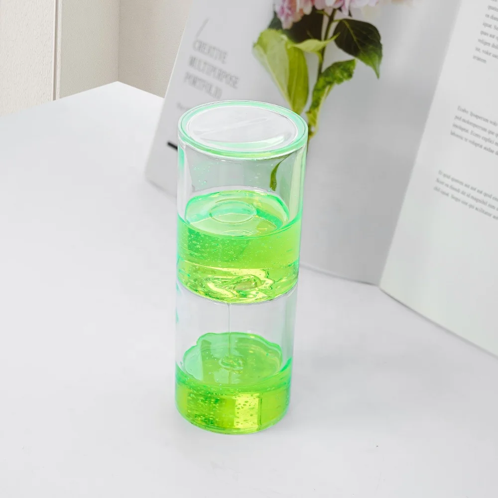 Liquid Timer Oil Hourglass Sand Timer Sensory Ooze Tube for Gifts Toys Office Decoration