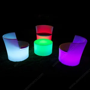 Rechargeable Wireless Glowing bar Chair Suitable for Swimming Pool bar Party