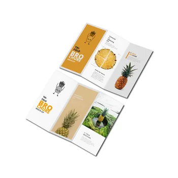 Professional A5 Size Folded Manual Leaflet Personalized Offset Paper Book Catalogue Promotions Printed Folded Fliers Sleeves