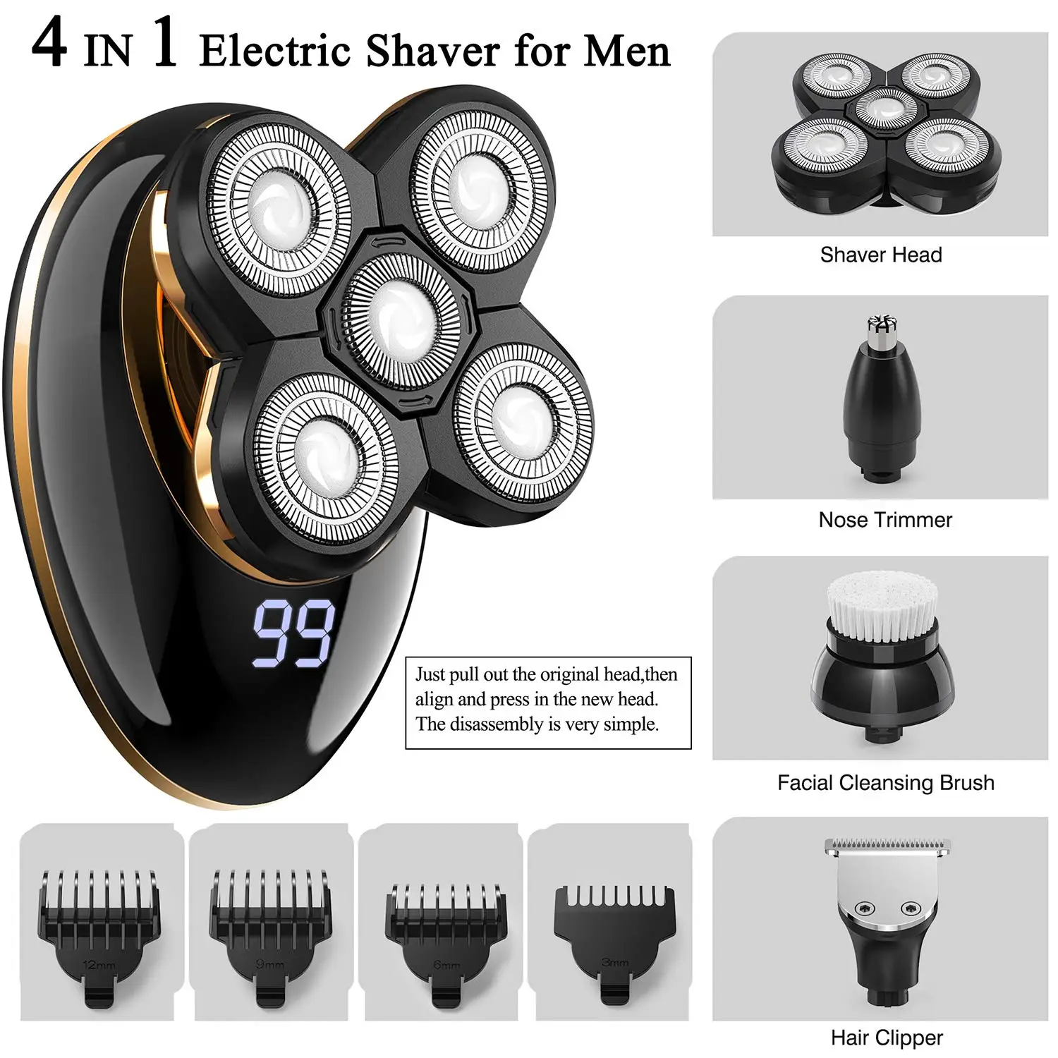 best seller 4 in 1 electric shavers men shaver machine