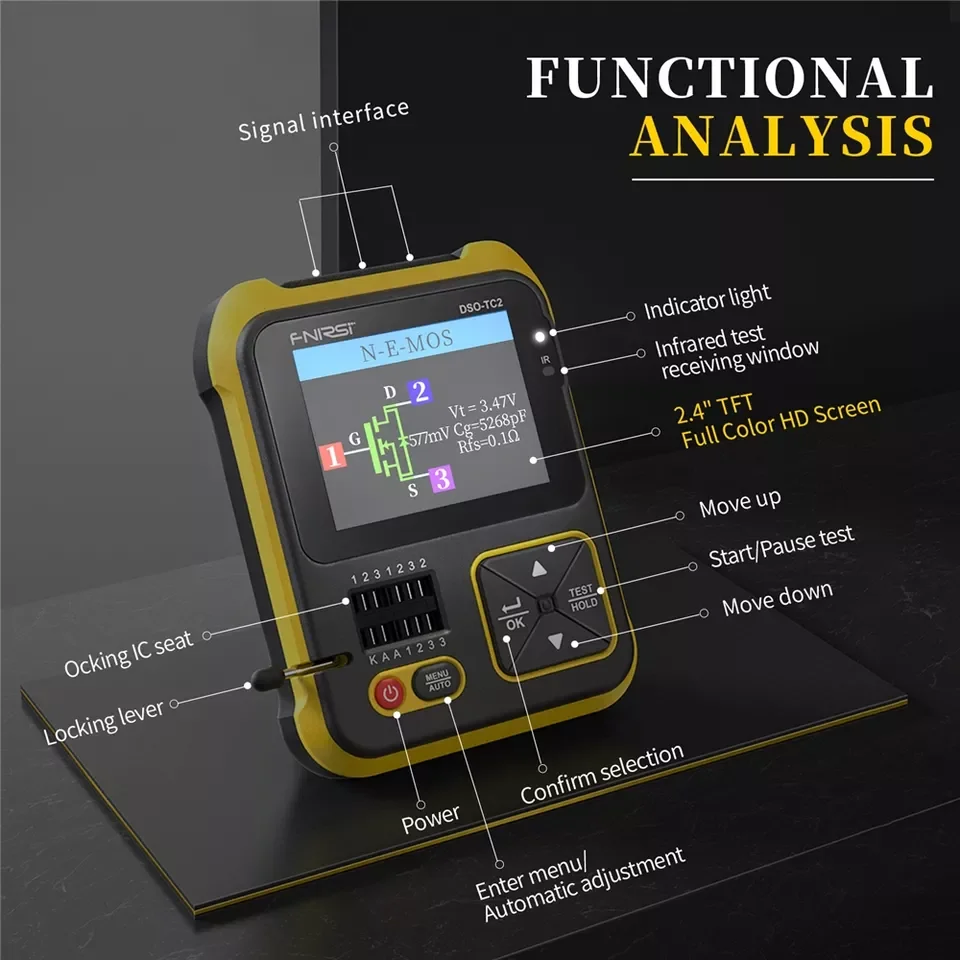 Laboratory dual channel oscilloscope