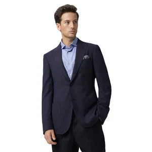 Wholesale Stylish 100% Wool Slim Fit Long Sleeve Jacket Coat Suit for Men